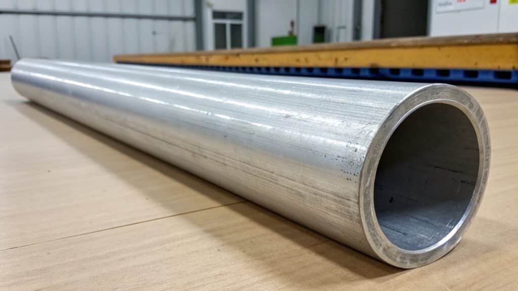 An image showing a strong, rigid 6061 forged component next to a bent and formed 5052 marine part.